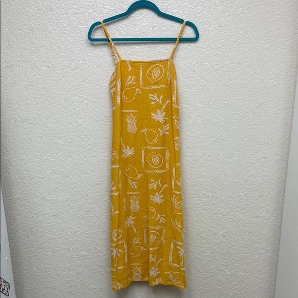 Yellow Patterned Maxi Dress - Picture 1 of 2